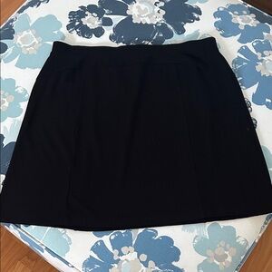 Ellen Tracy Classic Black A-Line Skirt Sz XL